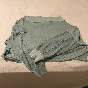 Free people knitted off the shoulder long sleeve